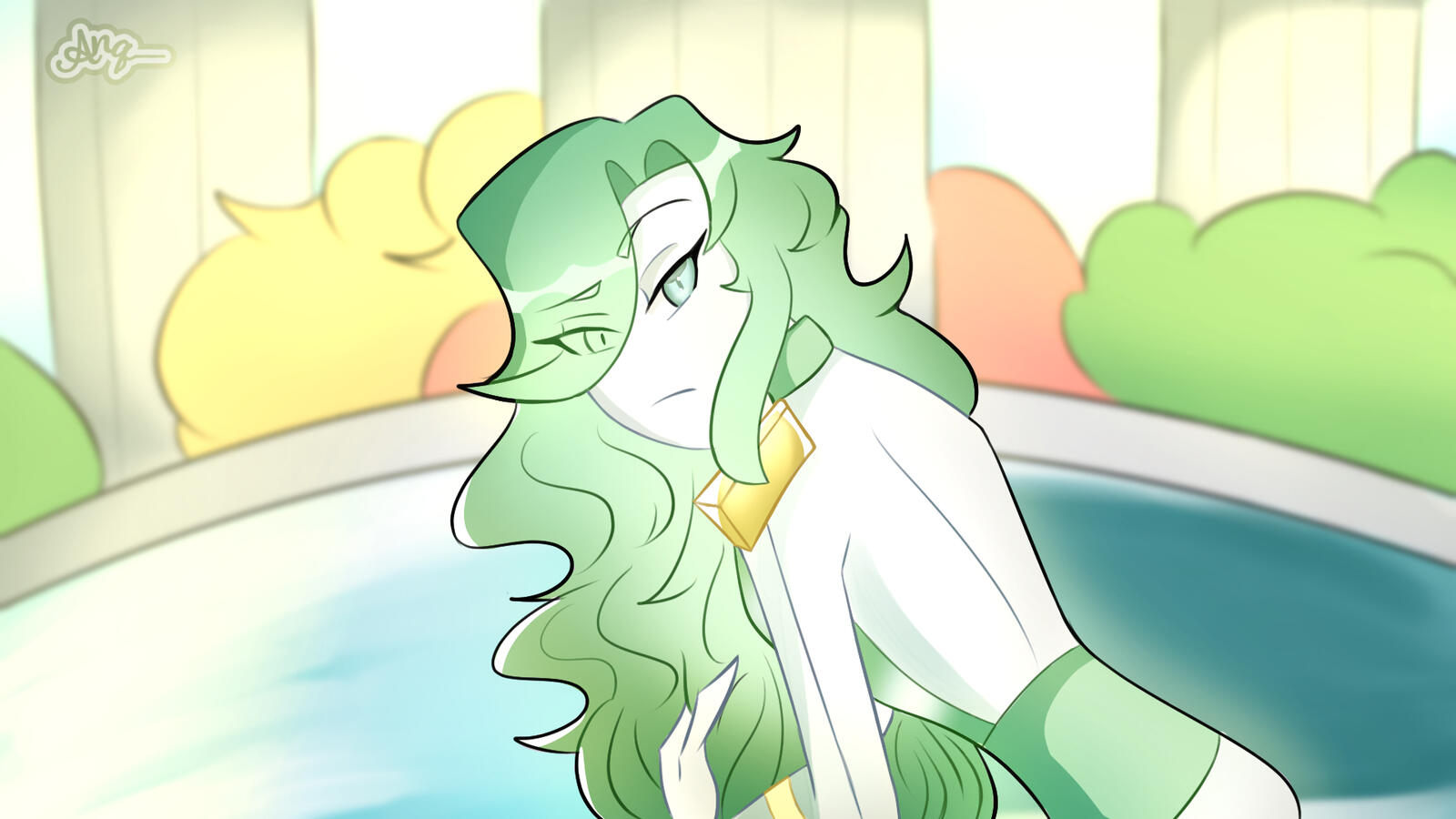 Encountered an Angel(A screen redrawn from Hercules)